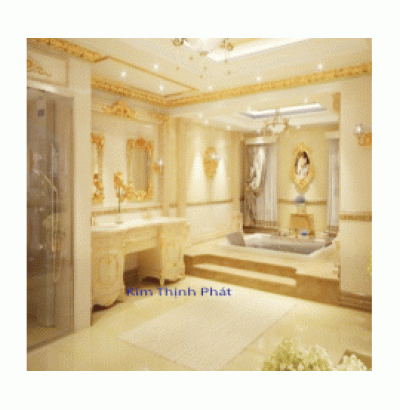 đá hoa cương marble Crema marfil phòng tắm
